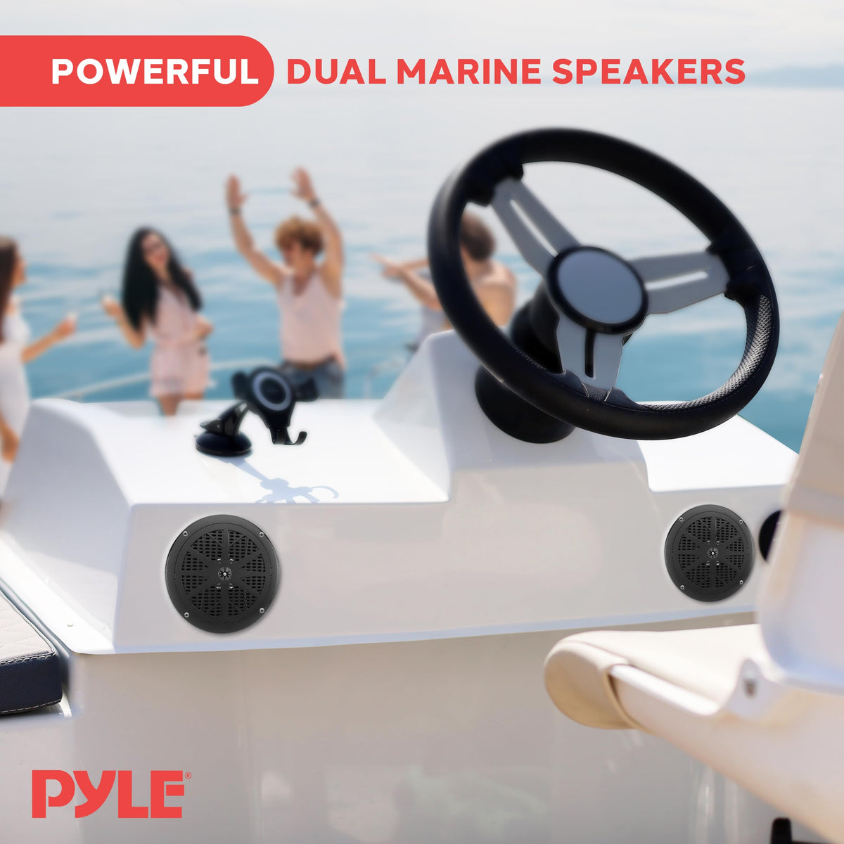 Pyle PLMR61B mounting hardware included for easy installation.