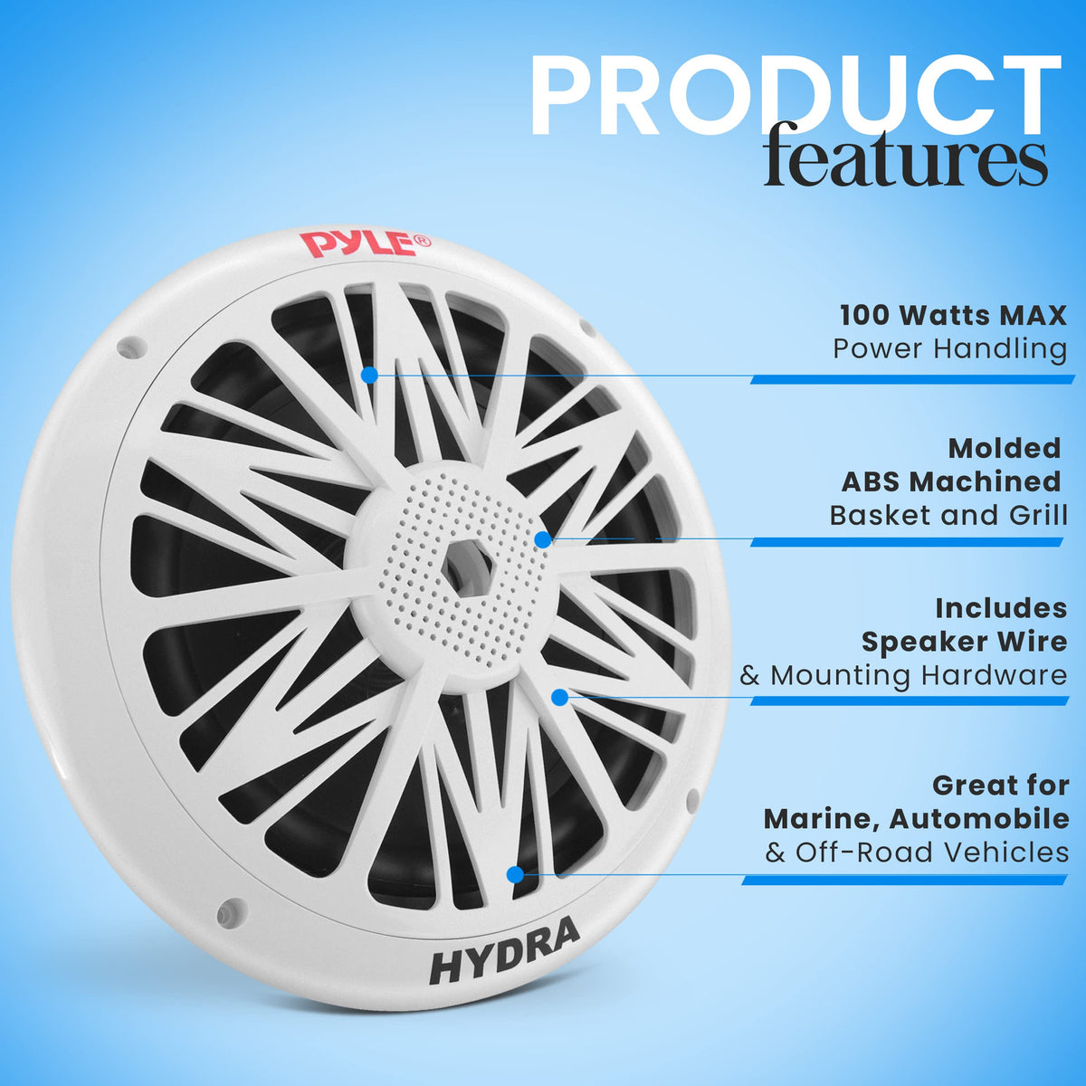 Pyle PLMR82 size scale comparison with ruler illustrating fitment benefit