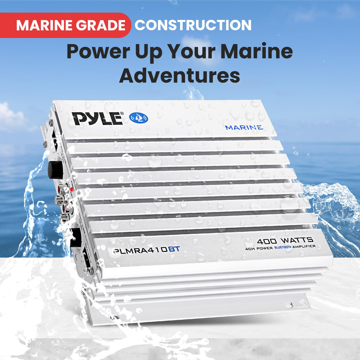Pyle PLMRA410BT connected wiring demonstrating clean installation and secure signal flow