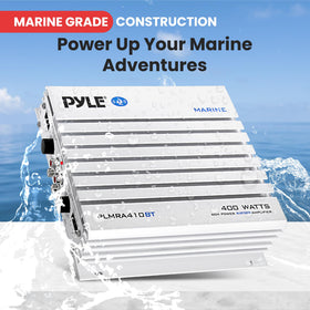 Pyle PLMRA410BT connected wiring demonstrating clean installation and secure signal flow