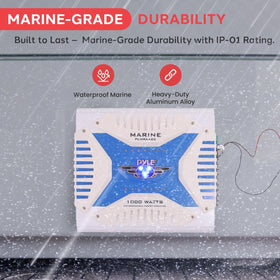 Pyle PLMRA420 gain controls for precise input sensitivity.