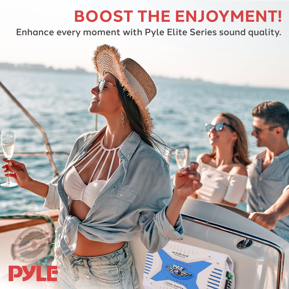 Pyle PLMRA420 gold-plated terminals resist corrosion during deployments.