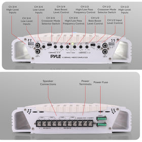 Pyle PLMRA420 RCA input module for flexible audio connections.