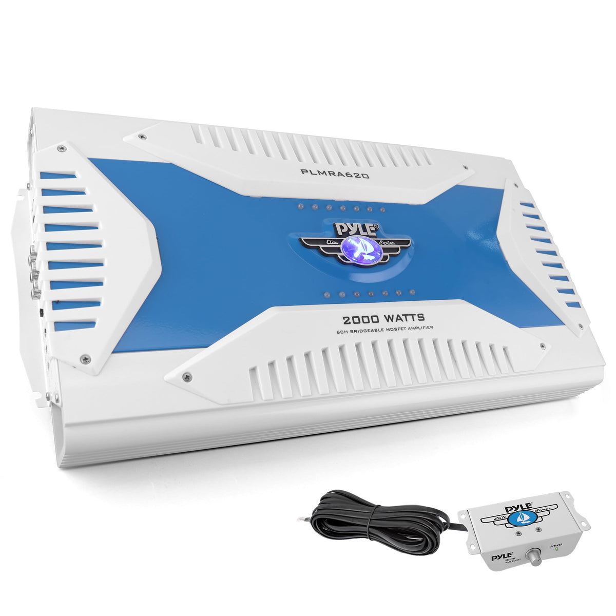 Pyle PLMRA620 front panel for on-deck control and quick access.