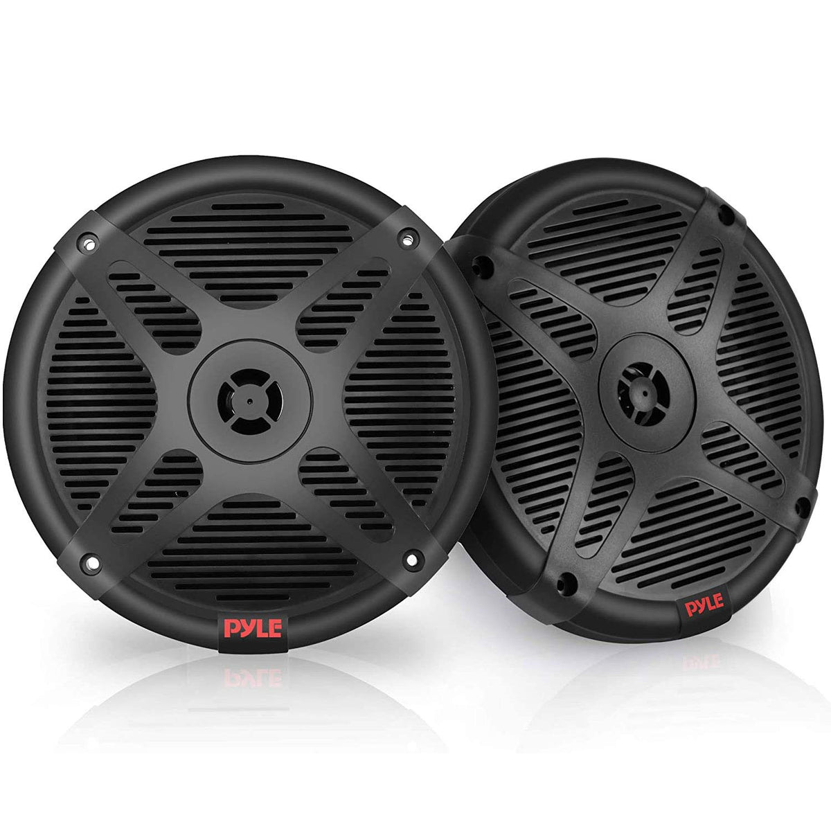 Pyle PLMRBT65B front view shows a compact marine speaker ready for outdoor use.