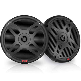 Pyle PLMRBT65B front view shows a compact marine speaker ready for outdoor use.