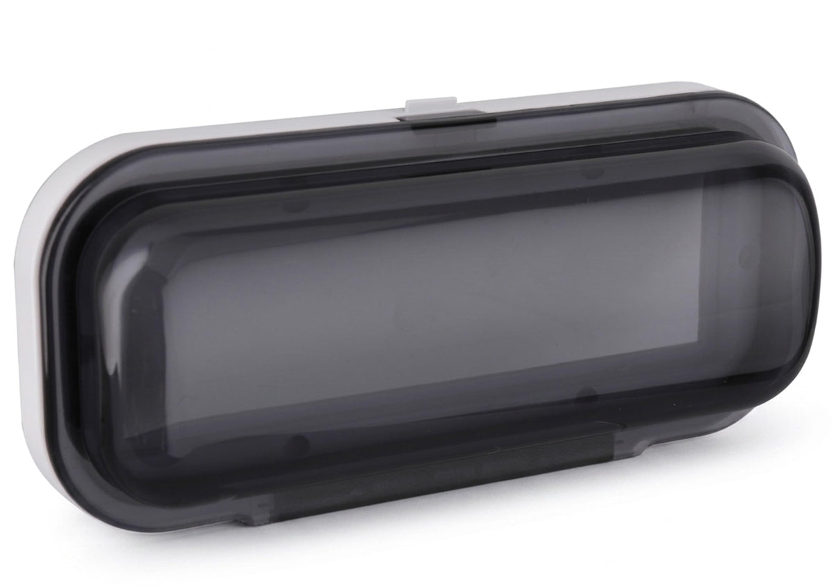 Pyle PLMRCW1 smoke front view shows protected marine stereo with visible controls