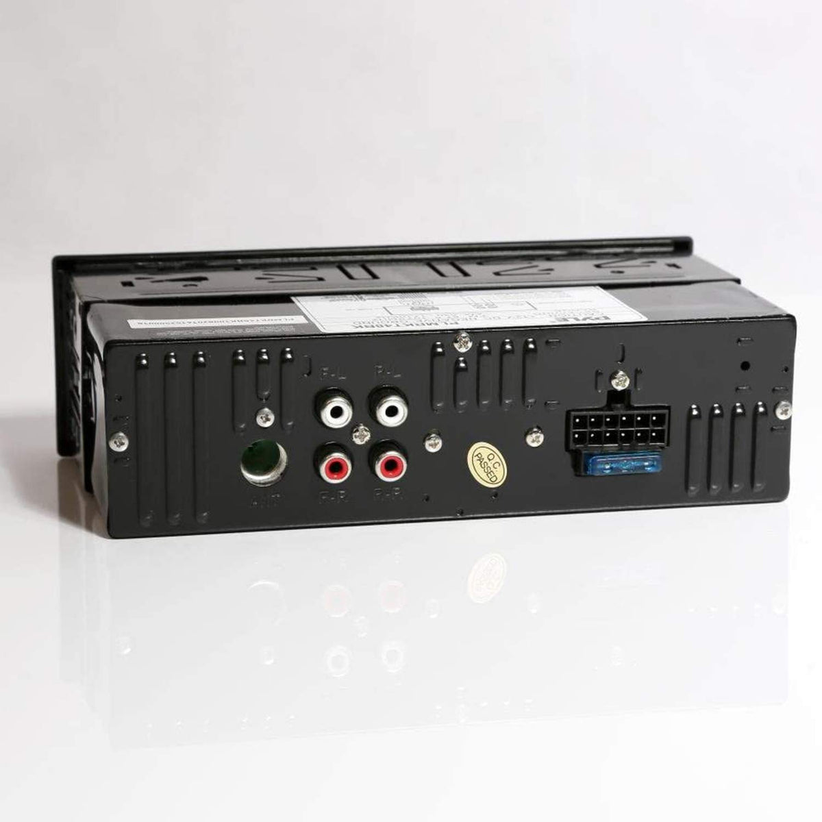 Pyle PLMRKT36WT auxiliary input for external device playback on deck.