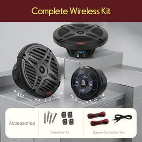 Pyle PLMRKT8 amplified Bluetooth remote control unit with wireless streaming