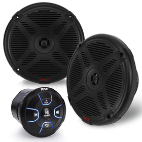 Pyle PLMRKT8 dual marine speakers ready for boats and powersports for full-range sound