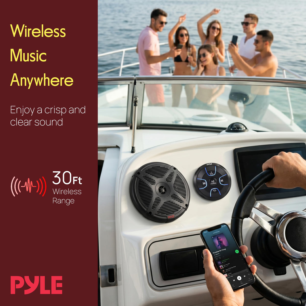 Pyle PLMRKT8 wiring harness and connectors for OEM integration