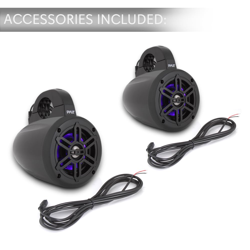 Compact design of Pyle PLMRLEWB46B for easy boat installation