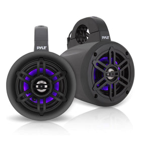 Pyle PLMRLEWB46B wakeboard tower speaker with 4 inch woofer for boat audio