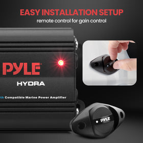 Pyle PLMRMB2CB waterproof device bag protecting a smartphone during marine use