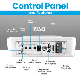 Pyle PLMRSBA8 built-in amplifier compact design improves space usage