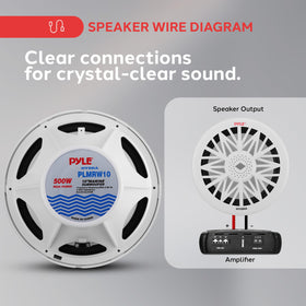 Pyle PLMRW10 installed in a subwoofer box showing improved bass control