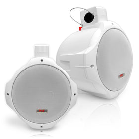 Pyle PLMRW85 wakeboard tower speakers with 8-inch subwoofers deliver robust bass.