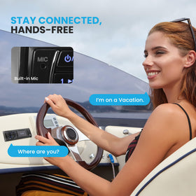 Pyle PLRMR27BTB remote control for convenient audio adjustments from anywhere on board