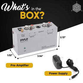 Pyle PP444 ultra-low noise circuitry improves signal clarity