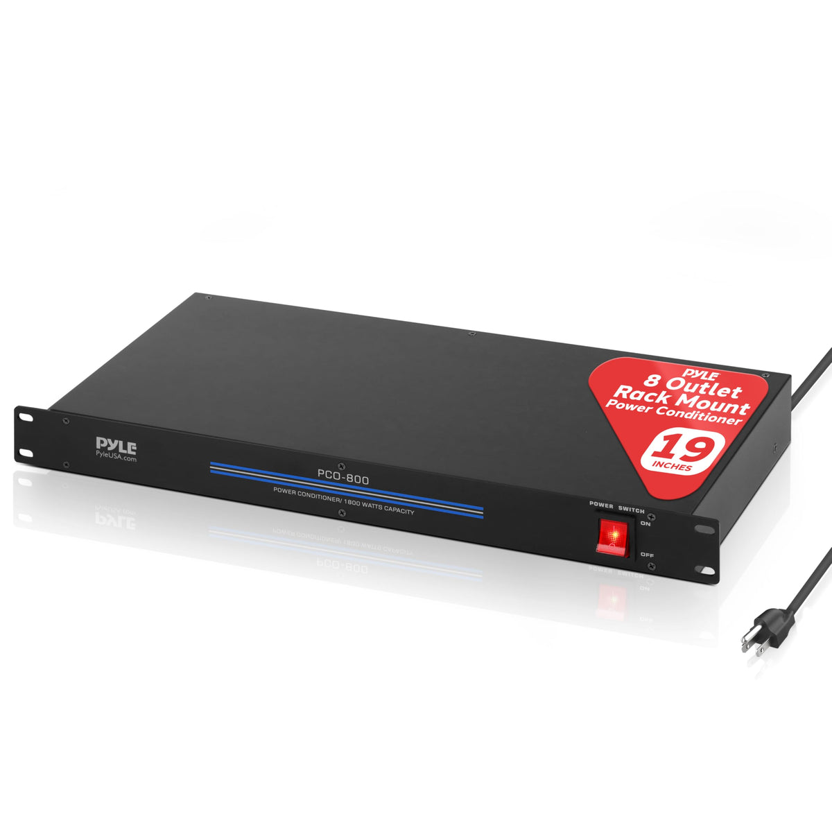 Pyle Pro PCO800 rack-mount chassis for organized AV power distribution