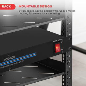 Pyle Pro PCO800 slim rack housing minimizes equipment footprint