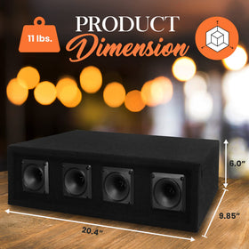 Pyle side profile displaying compact dimensions and mounting