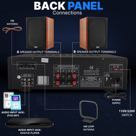 Pyle PT260A remote control for convenient adjustments from across the room.