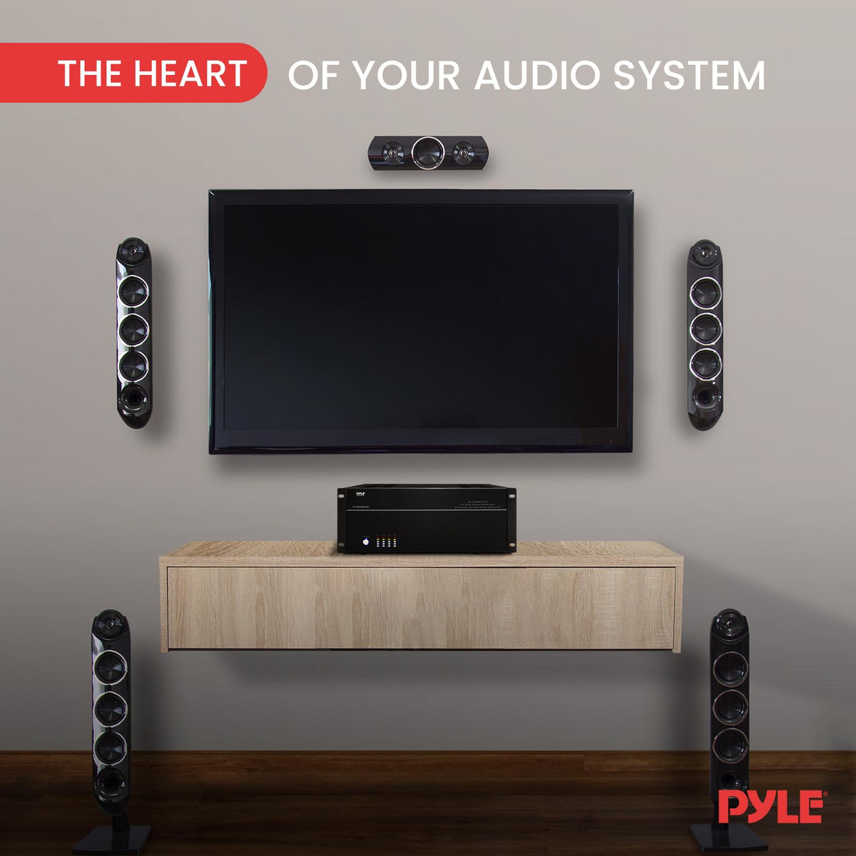 Built-in protection circuitry on PT8000CH safeguards playback.