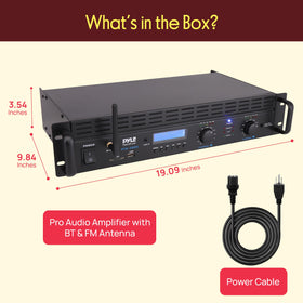 PTA1000BT rack-mount design fits standard 19-inch setups.