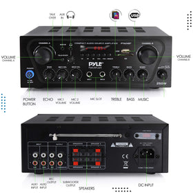 Pyle PTA24BT Bluetooth streaming from a mobile device