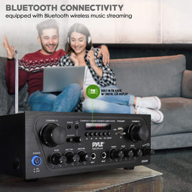 Pyle PTA24BT digital FM radio with presets for quick listening