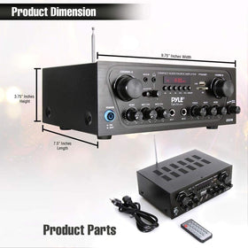 Pyle PTA24BT karaoke setup with two mics for home singing