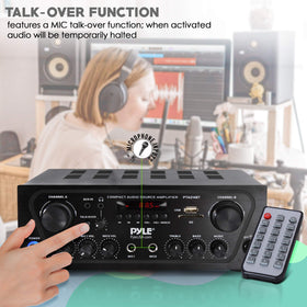 Pyle PTA24BT USB/SD playback for custom playlists