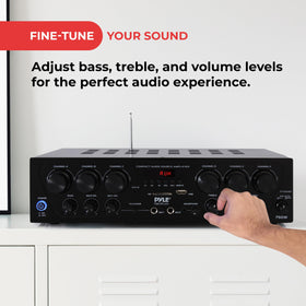 Subwoofer output and RCA connections for enhanced home audio