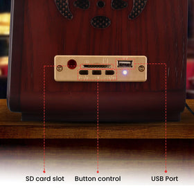 Pyle PUNP34BT USB slot for easy offline music playback.