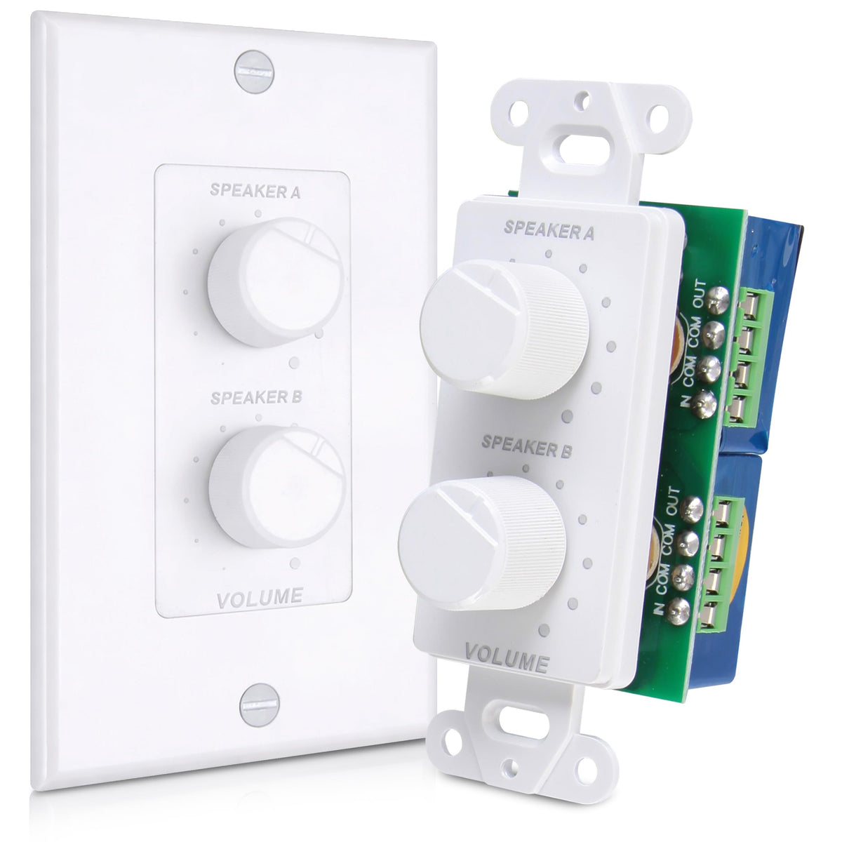 Pyle PVCD15 front view with rotary volume knob for precise audio control.