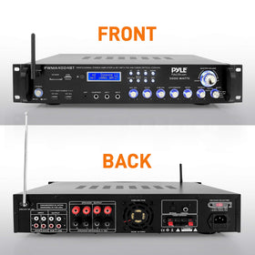 Pyle PWMA4004BT remote control for convenient adjustments during performances