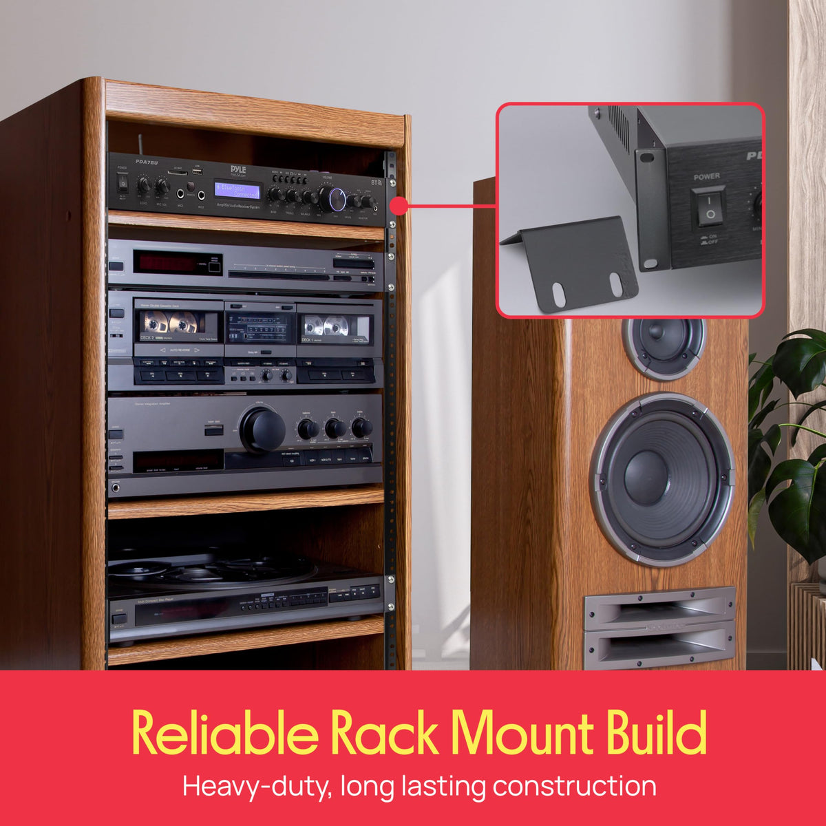Pyle RCA subwoofer output for enhanced bass in setups.