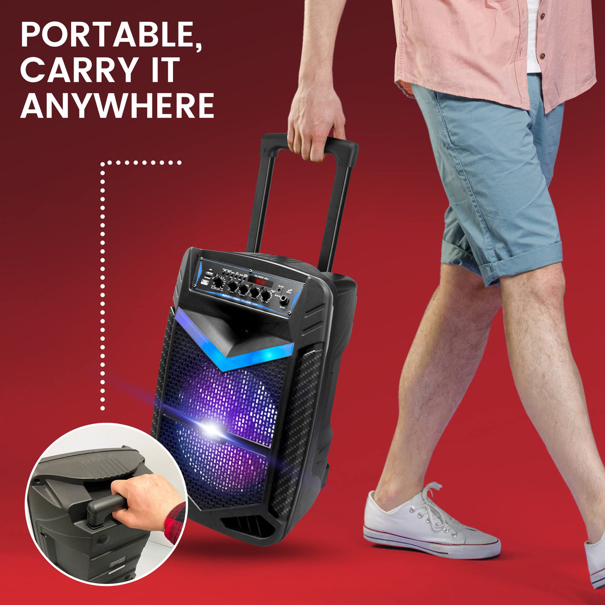 Pyle rechargeable battery delivers portable power for hours