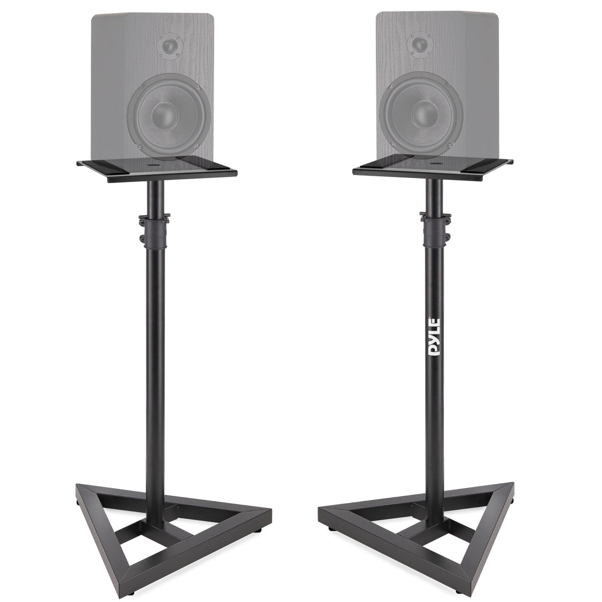 Pyle speaker stand base provides stable support for studio or home theater.