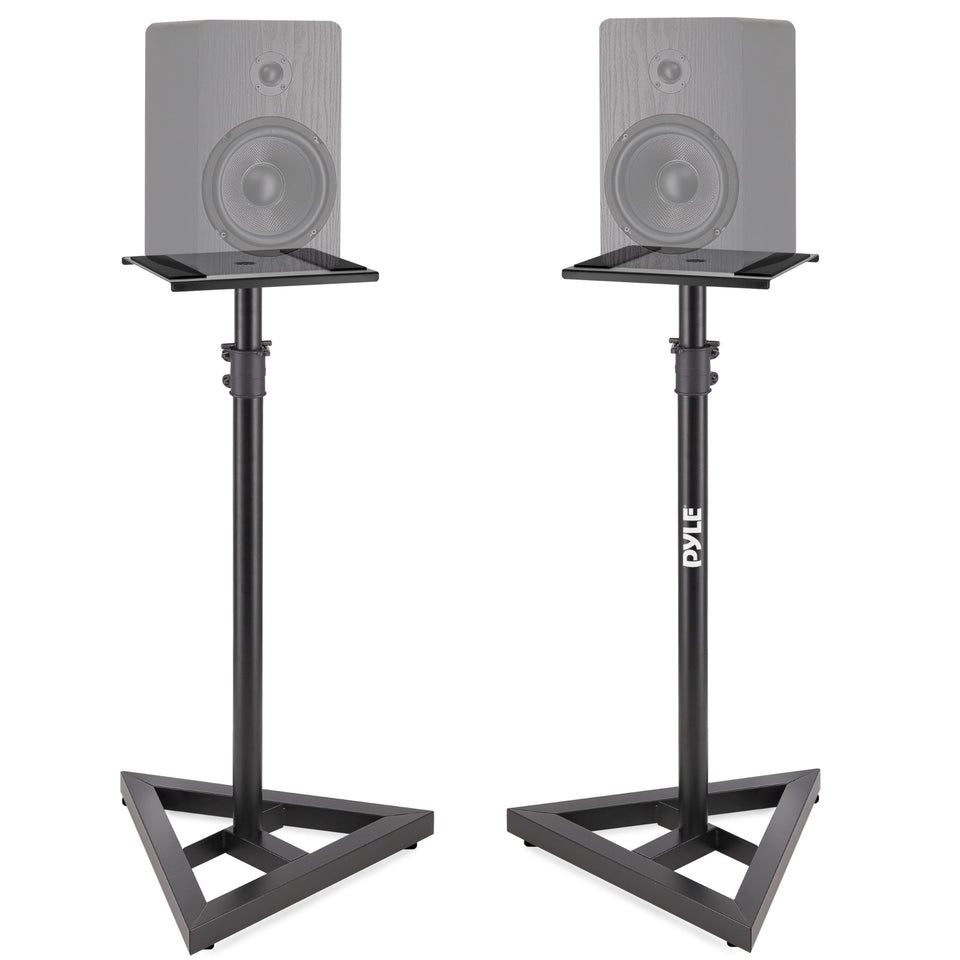 Pyle speaker stand base provides stable support for studio or home theater.
