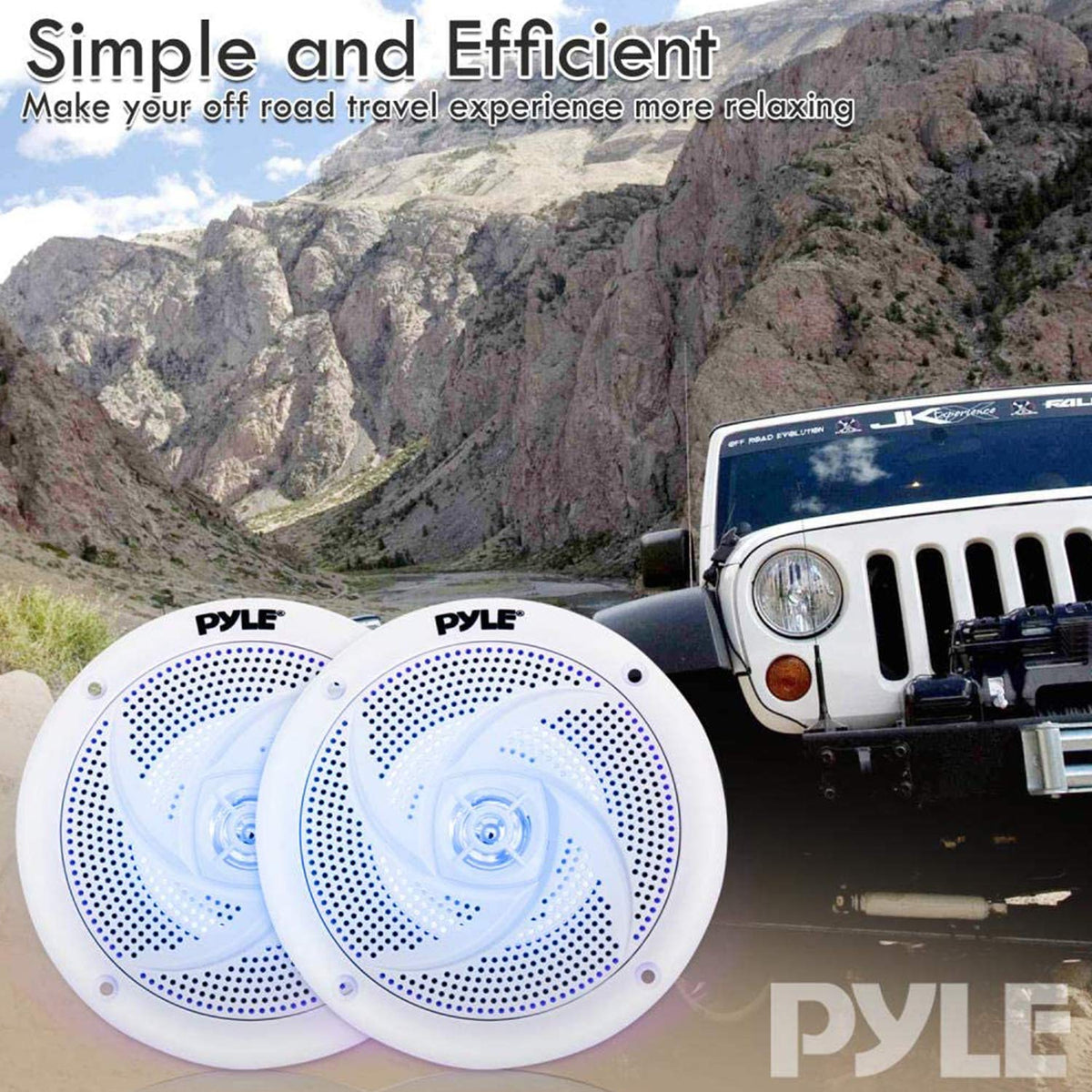 Pyle speaker wiring and connectors showing included 9.8 foot cable for flexible placement
