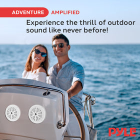 Pyle 100W peak, 50W RMS capability supports clear onboard audio.