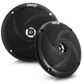 Pyle waterproof marine speaker pair with 5.25-inch drivers for outdoor use