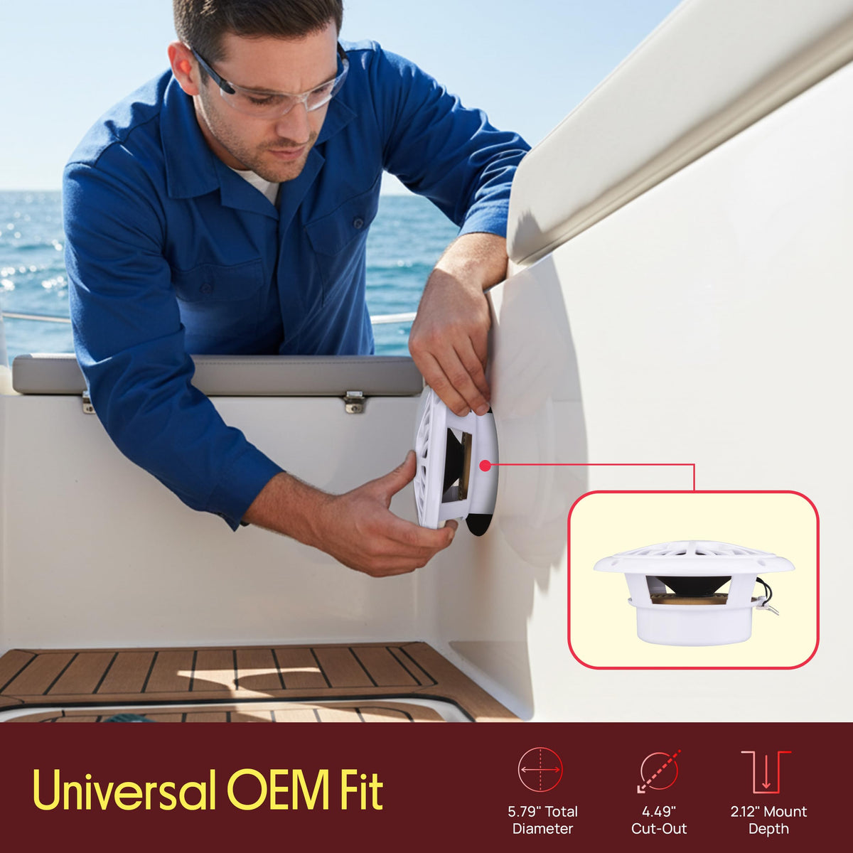 Pyle wiring and included mounting hardware for faster installation benefit