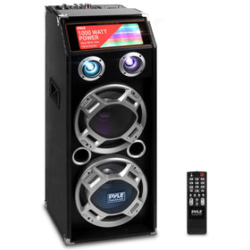 Pyle WPA speaker front view showing powerful 10-inch woofer and 3-inch tweeter for strong sound.