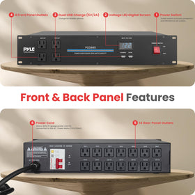 Close-up of PylePro master switch highlighting quick power shutdown benefit