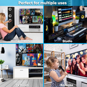 PyleUSA remote control included for easy adjustments.