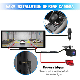 Pyniro CarPlay screen compatible with 12V to 30V vehicles for versatile use