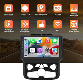 Pyniro 9-inch touchscreen display in Dodge RAM highlighting responsive UI